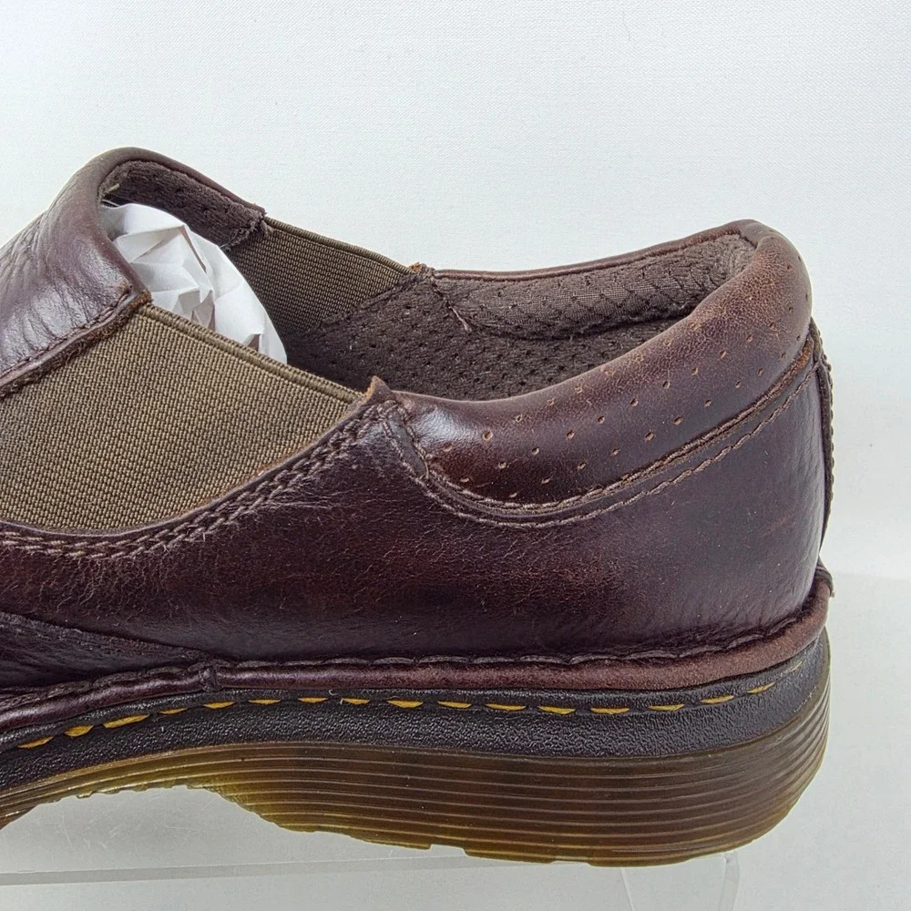Dr. Martens Orson Mens Size 10 Slip On Loafers Brown Leather AirWair Shoes Good
